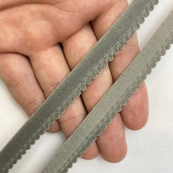 Отделочная резинка становая серая 10 мм