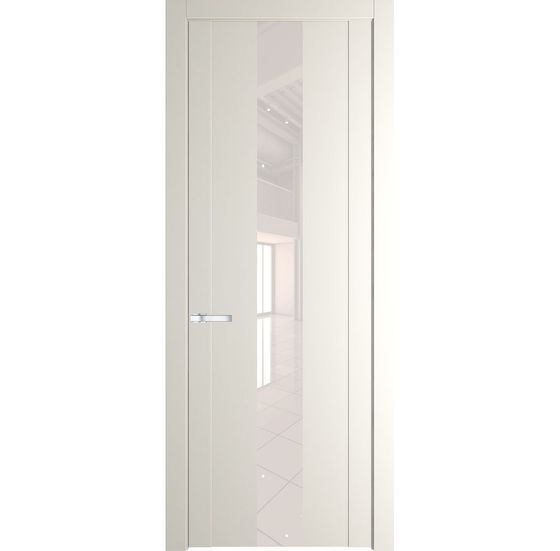 Межкомнатная дверь эмаль Profil Doors 1.9P перламутр белый стекло перламутровый лак