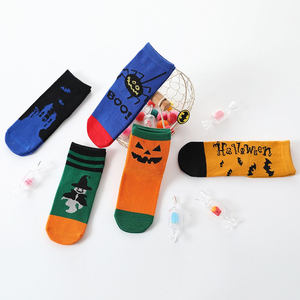 Носки детские &quot;Halloween&quot;, 9-12 лет, 5 шт