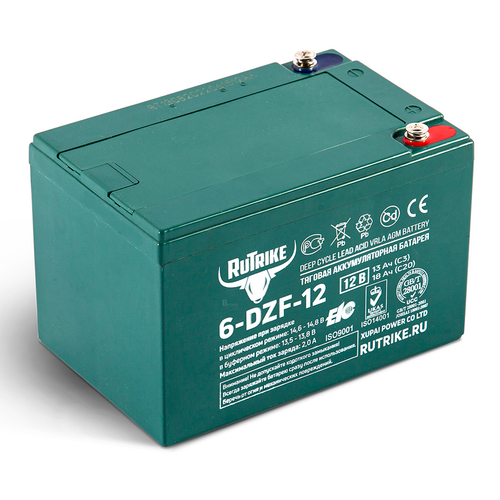 Аккумулятор RuTrike 6-DZF-12 (AGM)