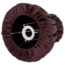 Настольная лампа Белла Бронза с абажуром Адель Шоколад