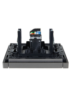 FORTE&PIANO Розетка компьютерная RJ45 кат.5E FP532 сталь IEK