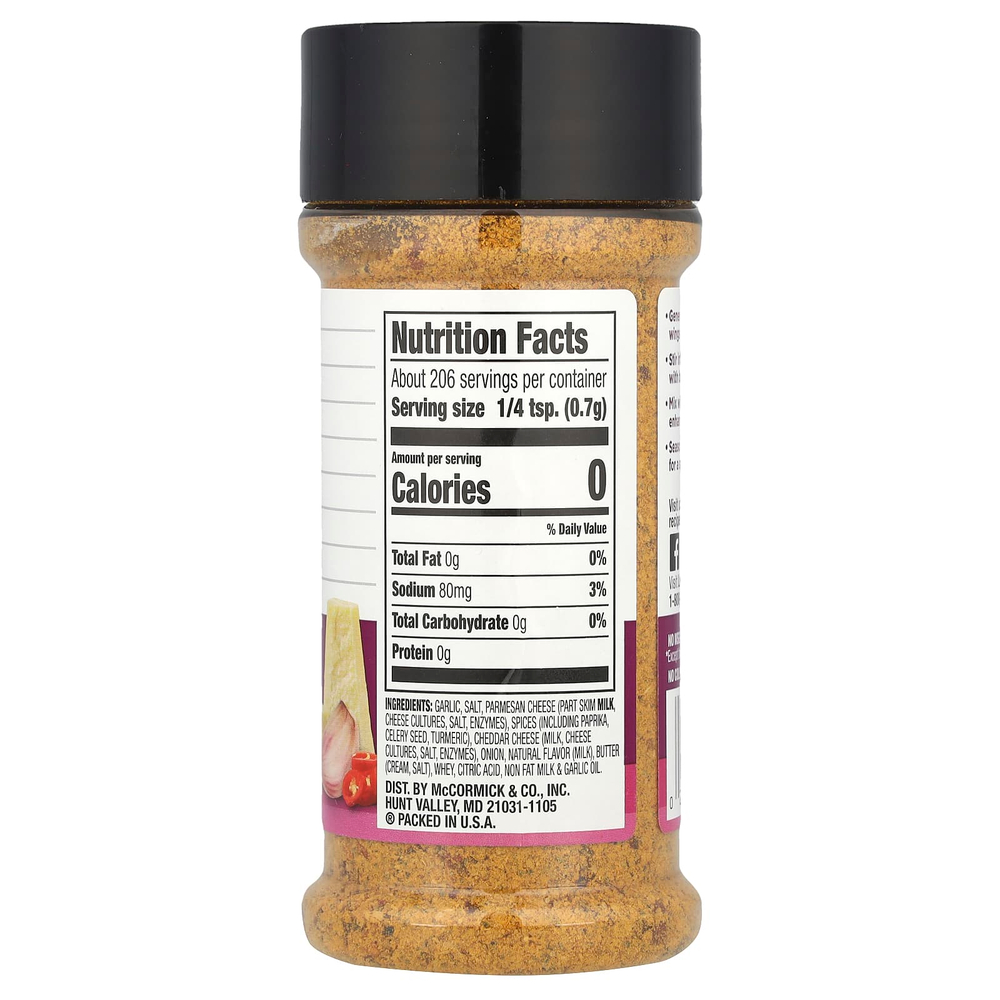 Lawry's, Приправа, острый чеснок и пармезан, 144 г (5,11 унции)