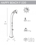 Душ солнечный Arkema Happy Beach F 530, антрацит