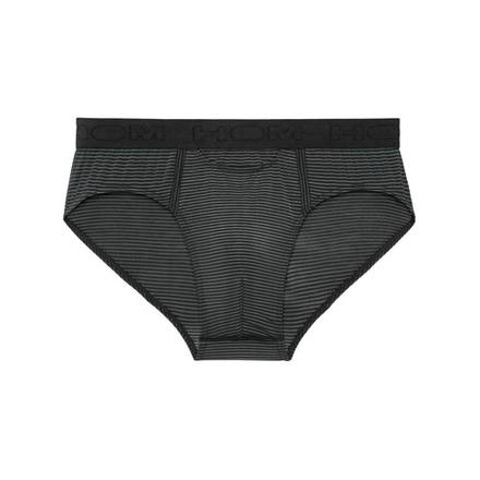 Мужские трусы брифы черные в полоску HOM SIMON Mini Briefs HO1 359852_400004