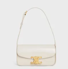 Сумка CELINE TERENCE из лакированной телячьей кожи белый