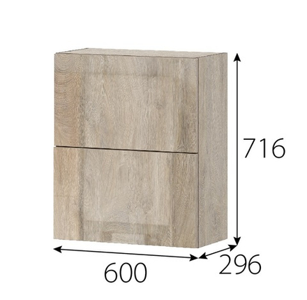 Этна J-ЭЛ Шкаф навесной 600мм