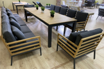 Стол обеденный ТЕЛЛА XL из тика 300x100
