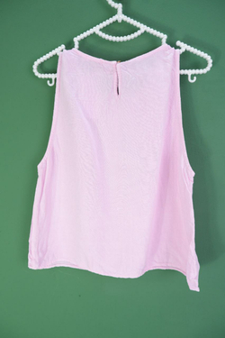 Топ Stradivarius хлопковый однотонный 44 размер