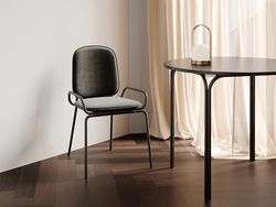 Стул Ror, Double Frame, велюр, черный /черный