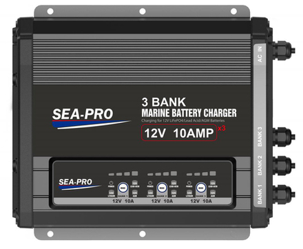 Зарядное устройство Sea-Pro ТЕ4-0331 (3х12В AGM/LEAD-ACID/LiFePo4)