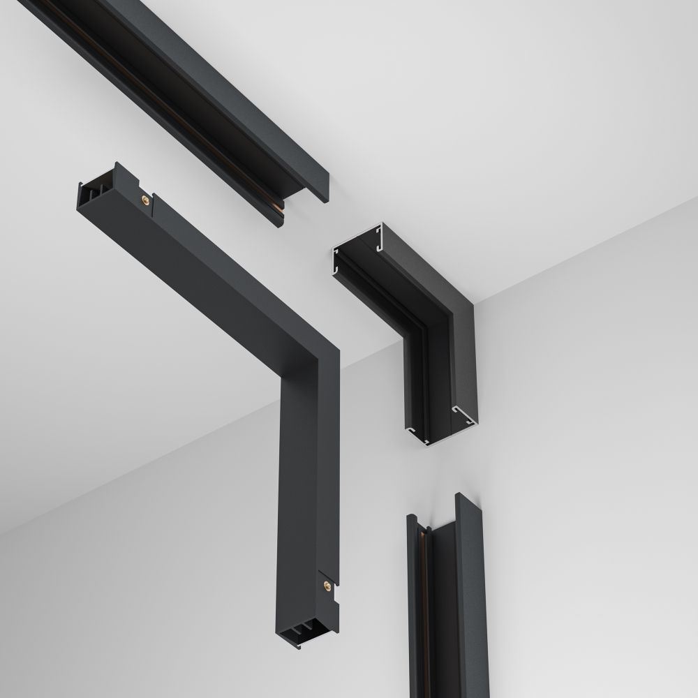 Коннектор питания угловой внутренний Maytoni Basity TRA172ICPC-1B