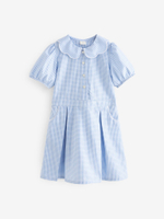 Платье школьное для девочки Next Q77-072, Белый, Голубой