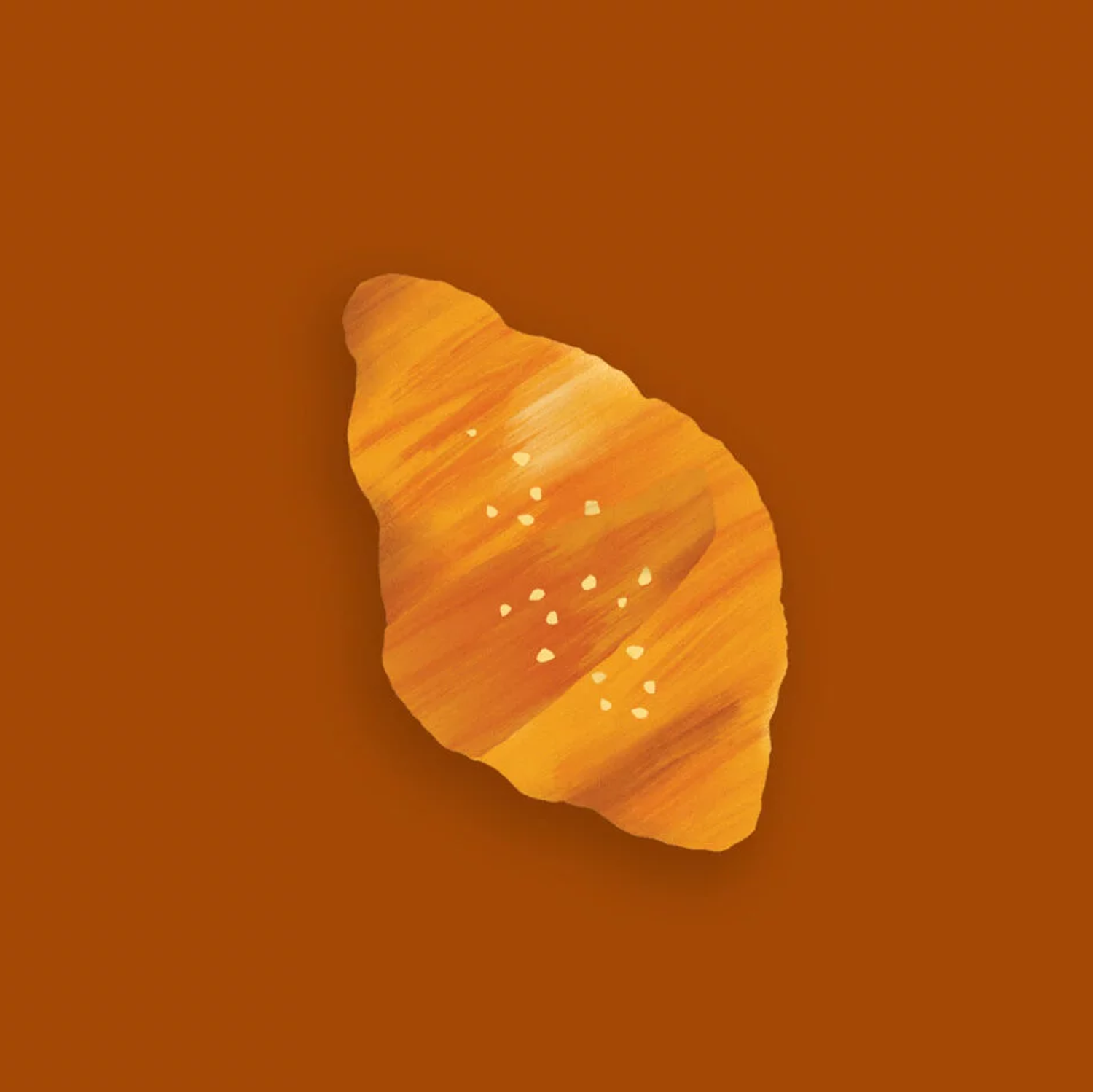 Открытка - Круассан