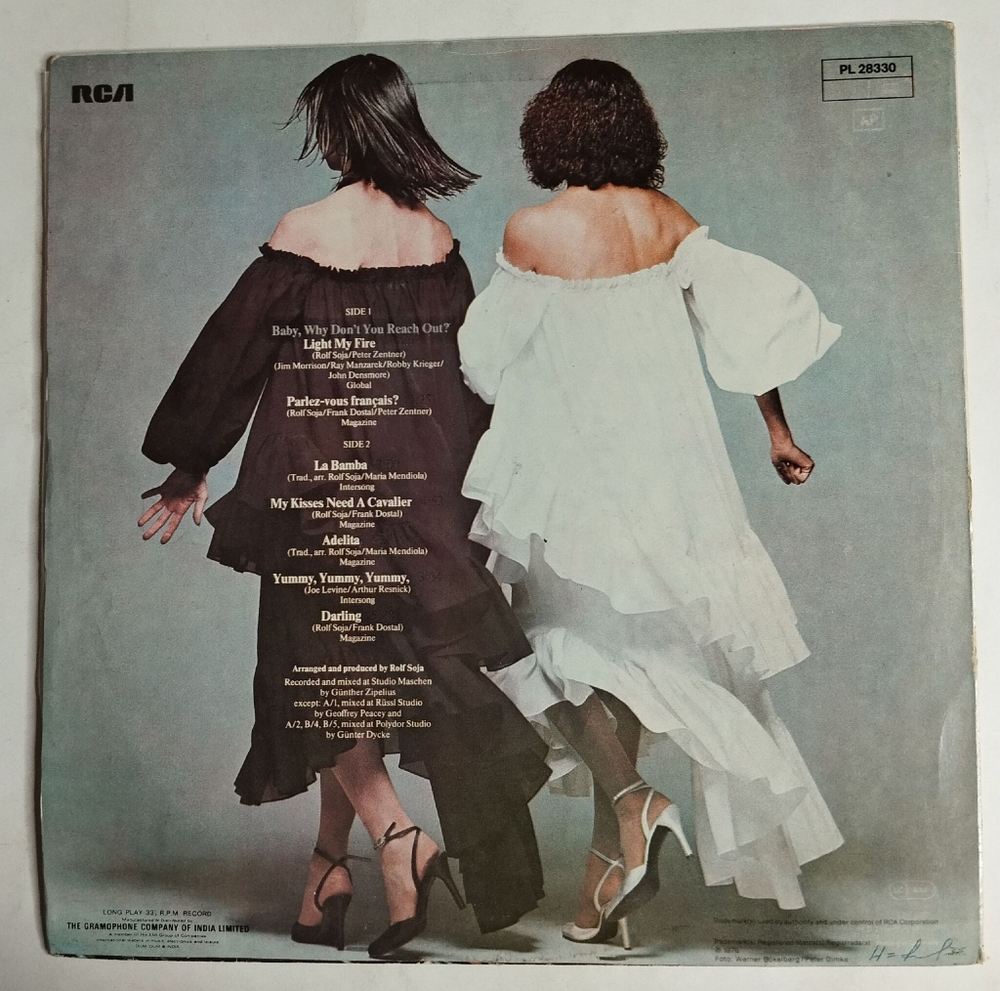 Винтажная виниловая пластинка LP Baccara Light My Fire (India 1978)