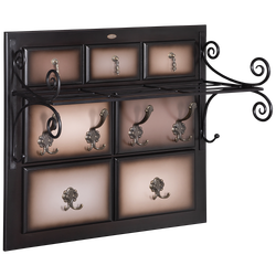 Вешалка настенная Пандора 2 Орех Оберджин Шоколад