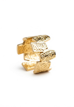 Кольцо "Лабиринт" цвет золото