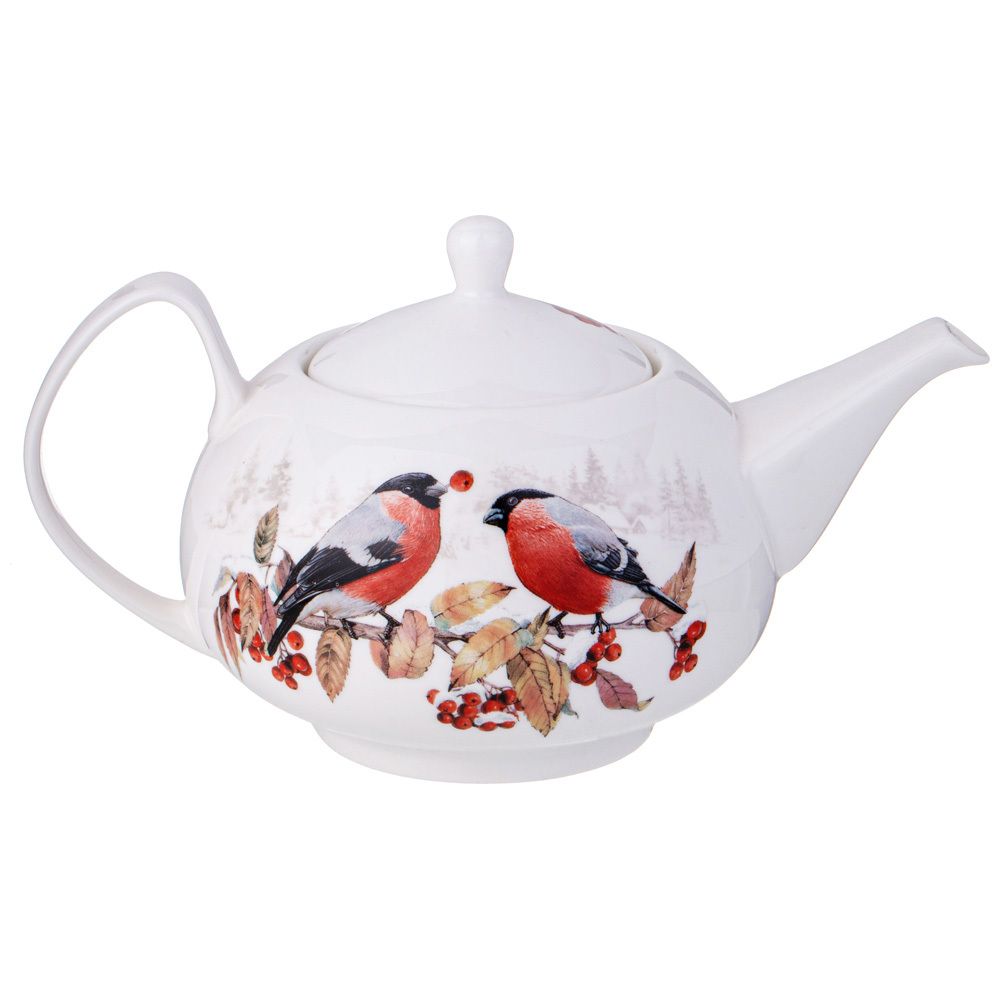 ЧАЙНЫЙ СЕРВИЗ LEFARD "ЛЕСНАЯ СКАЗКА" СНЕГИРИ НА 6 ПЕР. 14 ПР. 930/380/300 МЛ (КОР=2НАБ.)