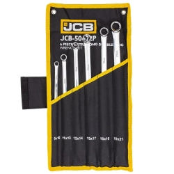 Ключи накидные экстра длинные, набор 6пр. (8x10, 11x13, 12x14, 15x17, 16x18, 19x21мм) JCB JCB-50622P