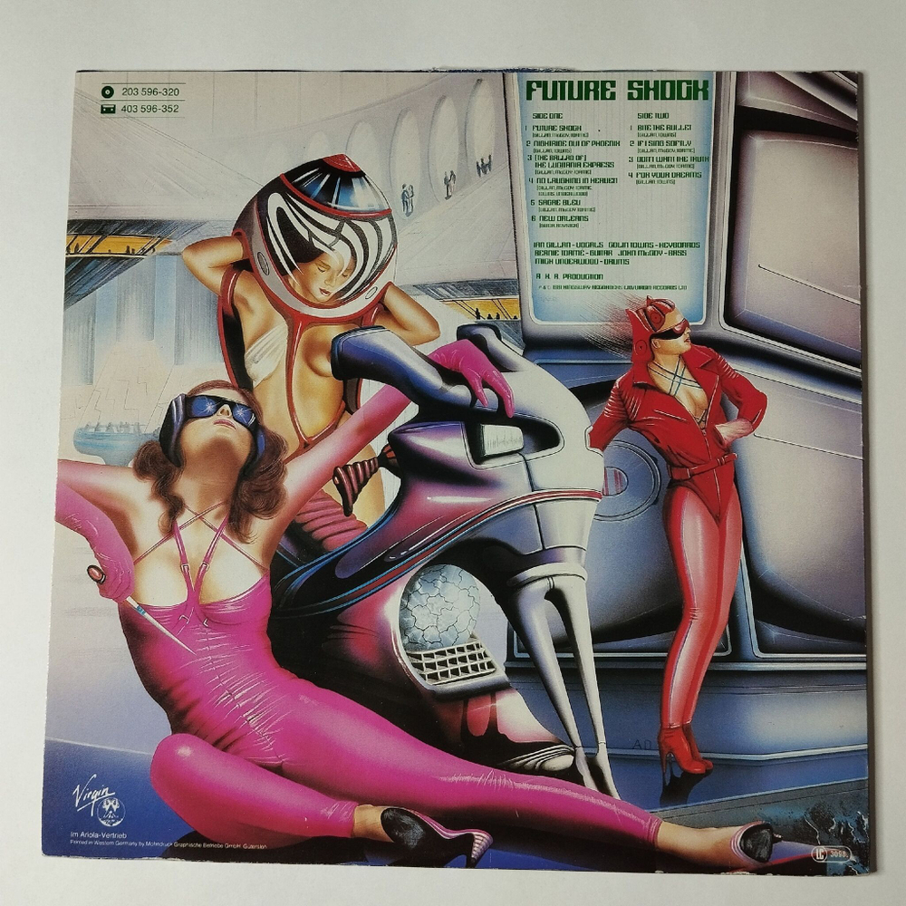 Винтажная виниловая пластинка LP Gillan Future Shock (Germany 1981)