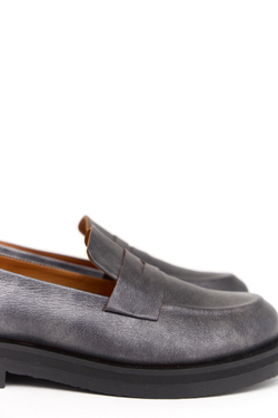 LOAFERS Gray metallic