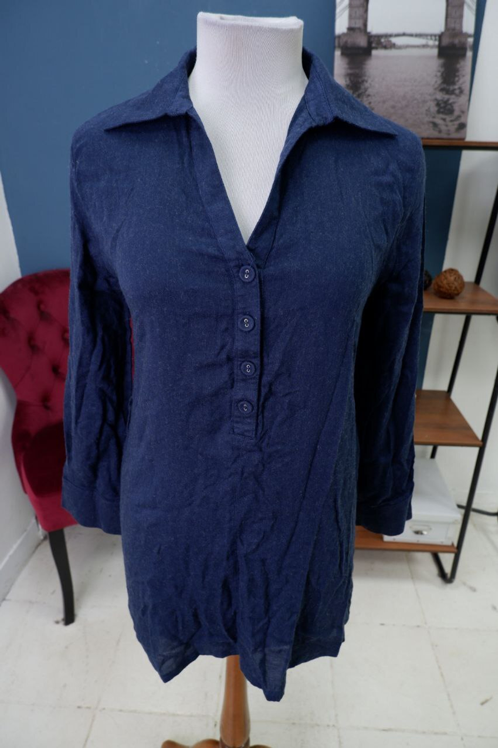 Рубашка джинсовая 42-44 размер