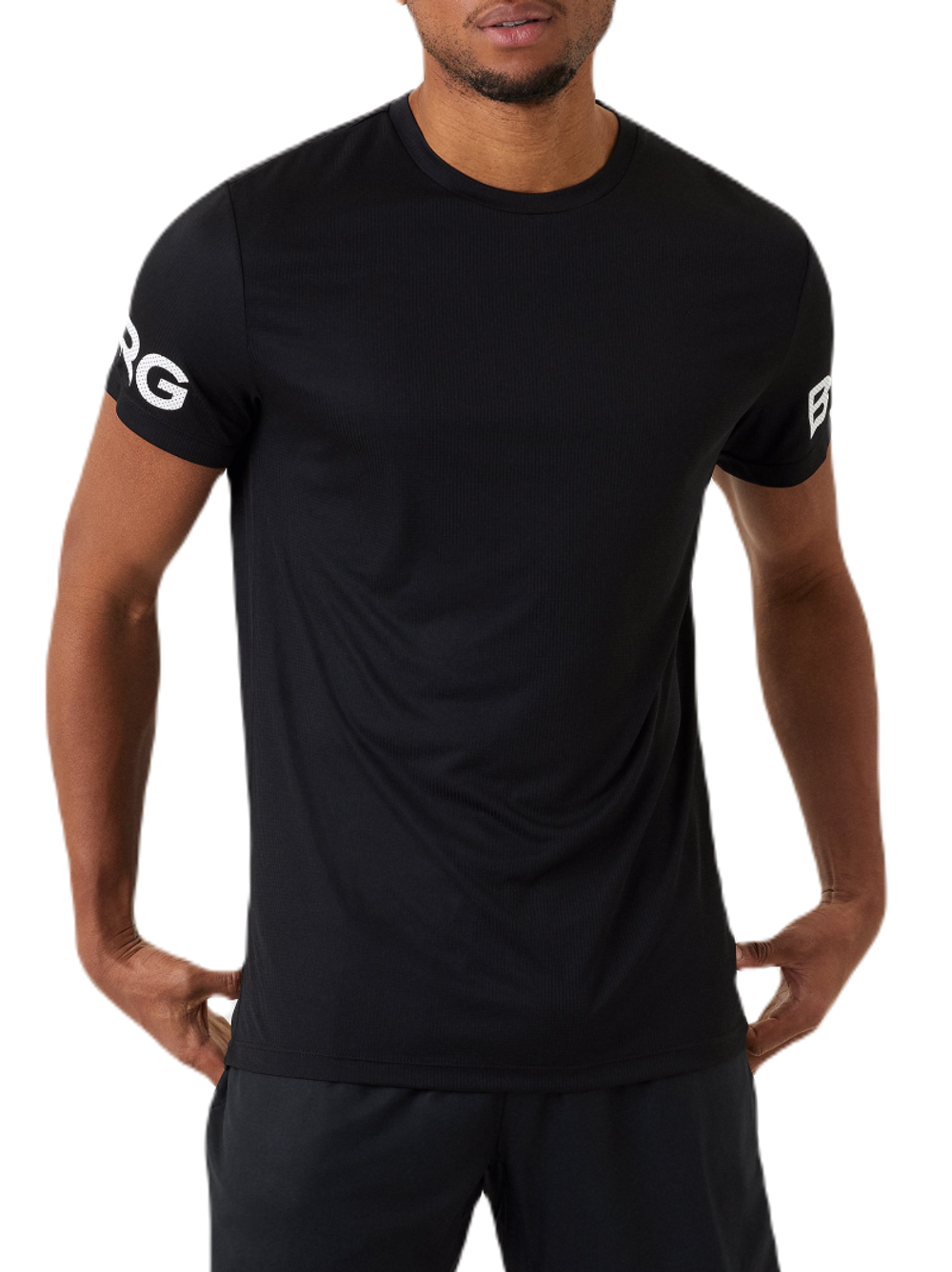 Футболка мужская теннисная Björn Borg Light T-shirt - black beauty