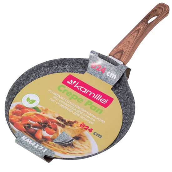 Сковорода блинная 24 см. из алюминия Kamille КМ-4171 с гранитным покрытием