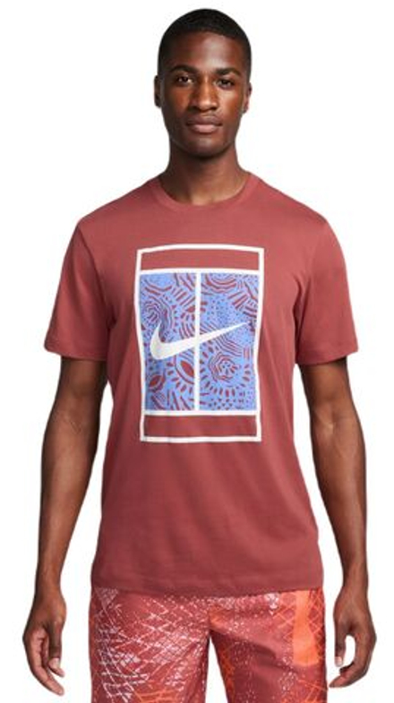 Мужская теннисная футболка Nike Court Dri-Fit Tennis T-Shirt - cedar