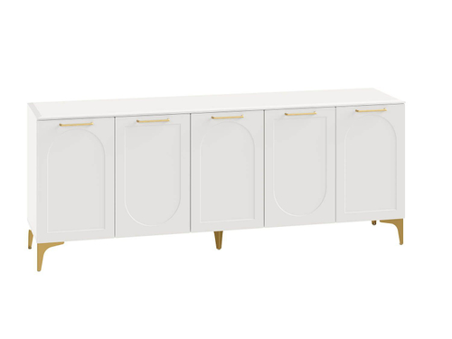 Монтесито Тумба под ТВ 16.66 Белый шагрень