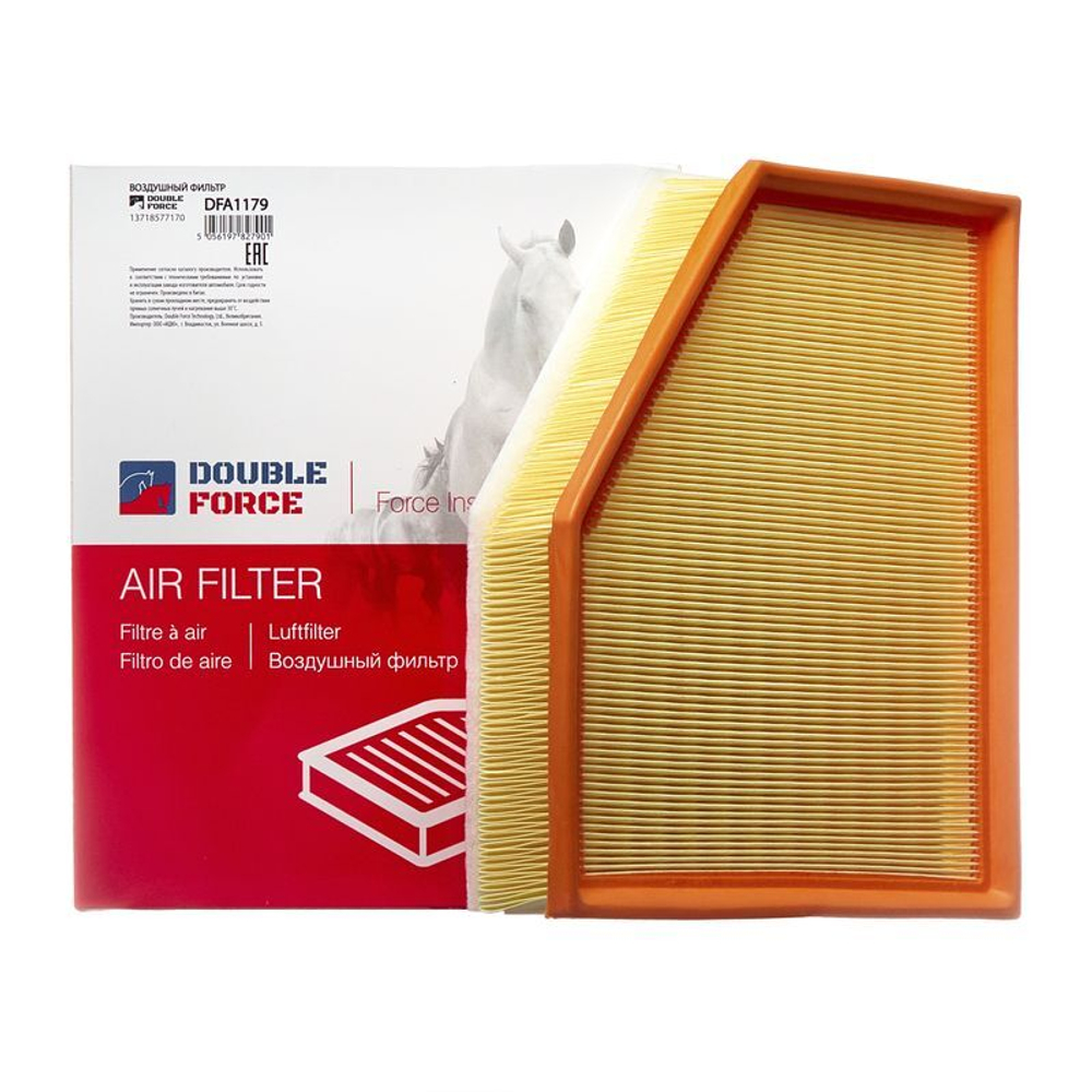 Фильтр воздушный DOUBLEFORCE Замена для арт. DFA1180 DFA1179