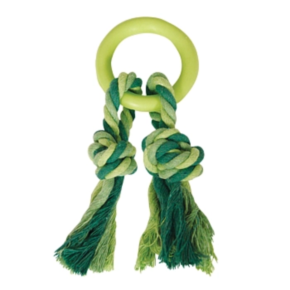 Игрушка для собак Triol Кольцо с двумя веревками 190 мм
