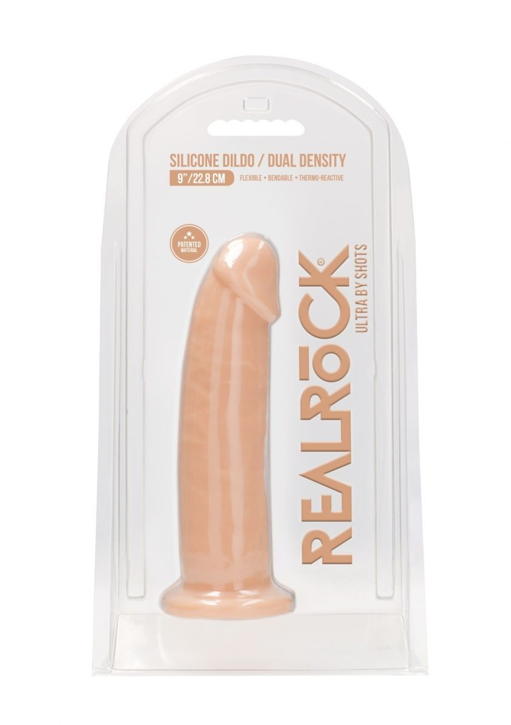 Телесный фаллоимитатор без мошонки Silicone Dildo Without Balls - 22,8 см.