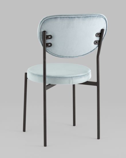 Стул обеденный Барбара велюр серо-голубой NC