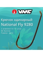 Крючки одинарный National Fly 9280 №18, уп 10 шт