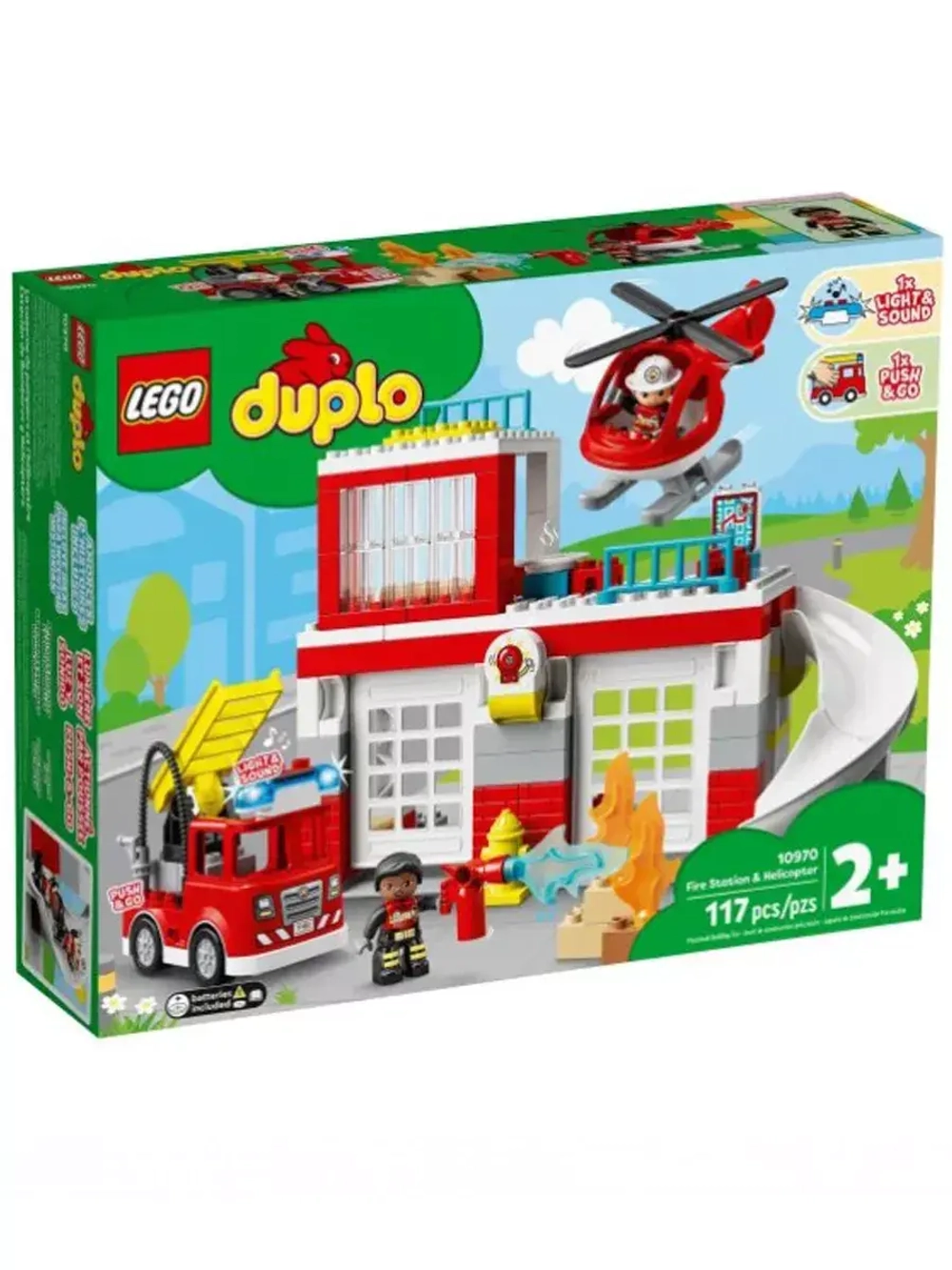 Лего 10970 Пожарная часть и вертолёт Lego Duplo