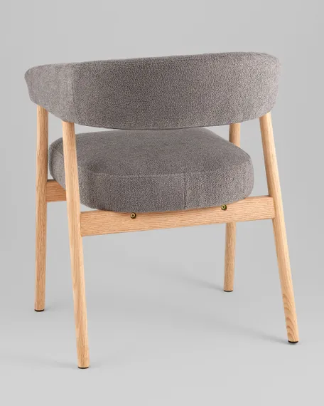 Стул обеденный Zubo с деревянными ножками темно-серый