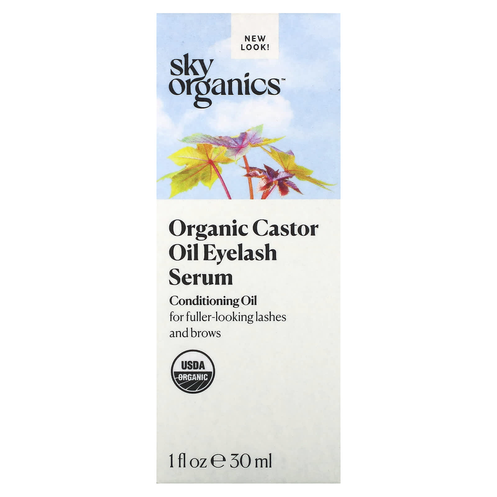 Sky Organics, сыворотка для ресниц с органическим касторовым маслом, 30 мл (1 жидк. унция)
