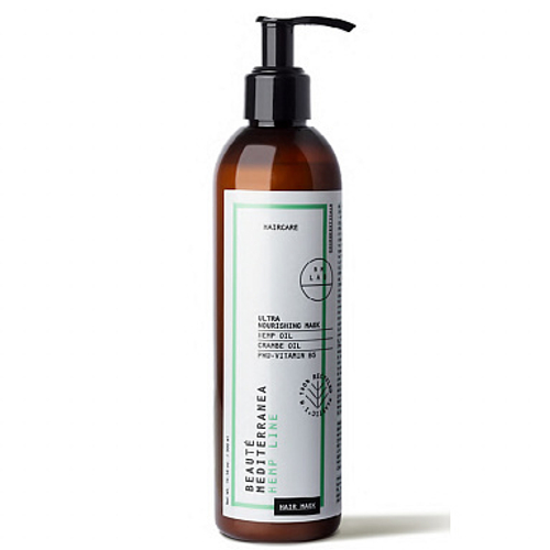 BEAUTE MEDITERRANEA Ультрапитательная маска для волос на основе масла семян конопли 300мл