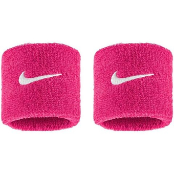 Напульсник теннисный Nike Swoosh 2P - vivid pink/white