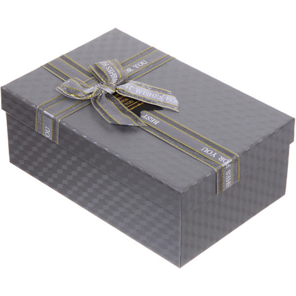 Коробка подарочная «Момент» 21*14*8 см, серебро