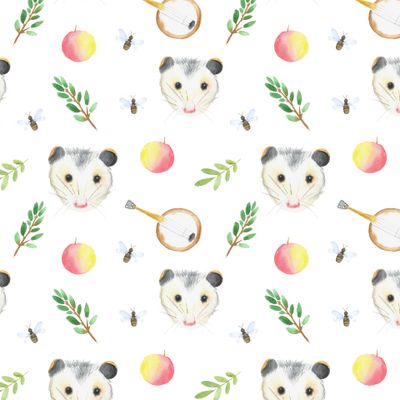 акварельные опоссумы