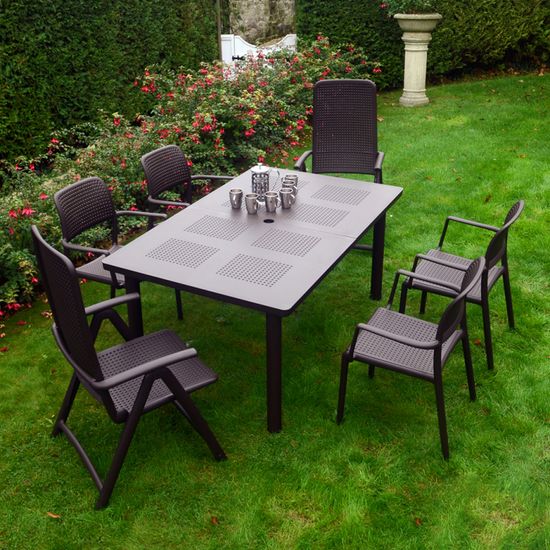 Кресло Bora пластиковое цвет кофе Nardi Италия