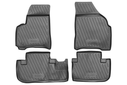 Коврики Standard, в салон CHEVROLET Rezzo 2004- , 4 шт. (полиуретан, чёрные) Element.CARCHV00009