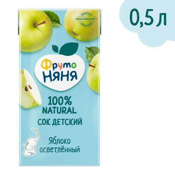 Сок ФрутоНяня из яблок 0,5 л от 3 лет