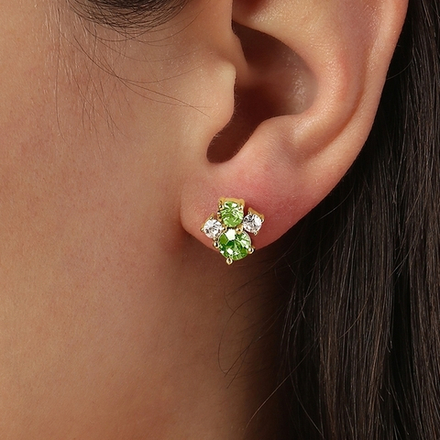 Серьги Dyrberg Kern BILLIS SG LIGHT GREEN 460048