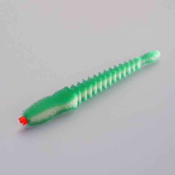 Приманка поролоновая 3D Ex WORM WGn 12см под офсетный крючок № 1/0, 2/0, 3/0 10шт.