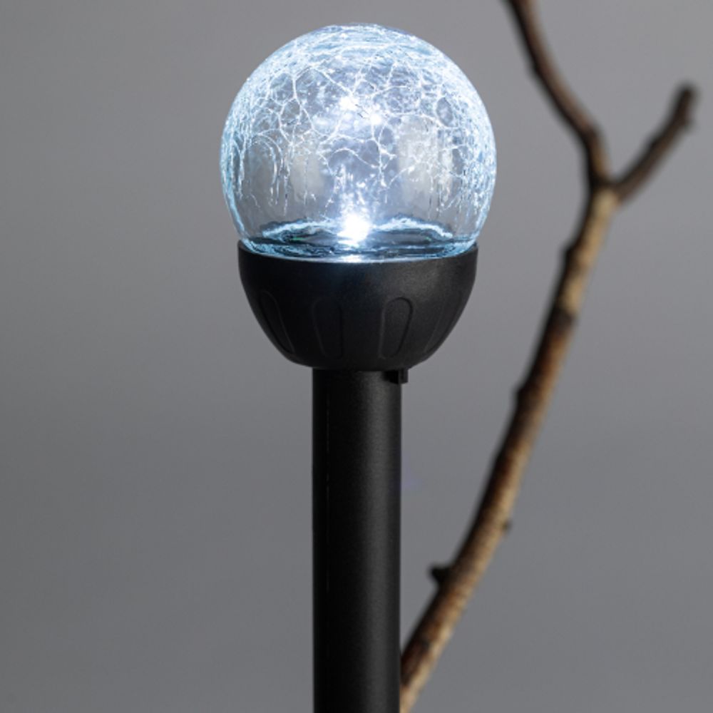 Светильник уличный ЭРА ERASF23-15 Капля на солнечной батарее холодный белый высота 33 см 1 LED | Садовые декоративные светильники