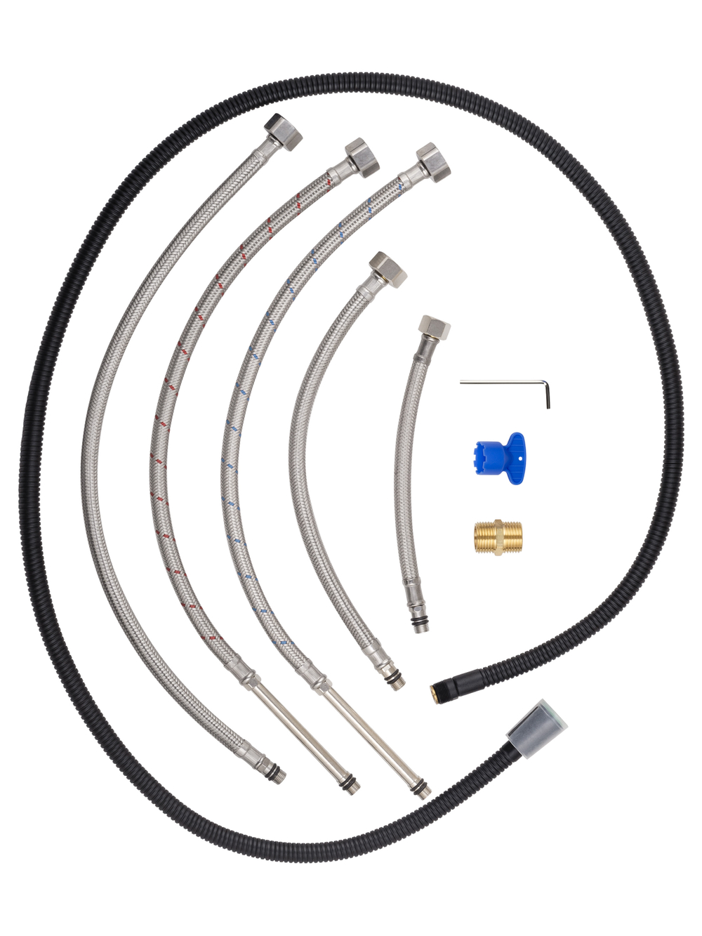 Смеситель для раковины с выдвижным изливом WONZON & WOGHAND, Темный графит (WW-121B108-BGG)