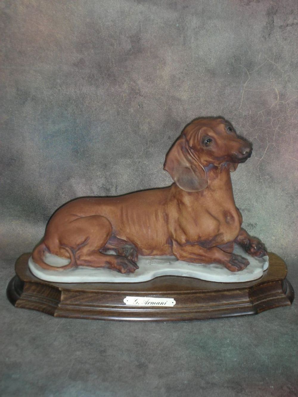 Статуэтка. Фарфор. Собака Такса. Capodimonte. Италия